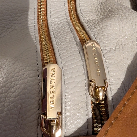 Valentina Cream and Tan Leather Women\'s Bag main image 11